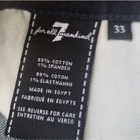 7 For All Mankind Paxton men's dark blue wash jeans - Picture 5 of 11